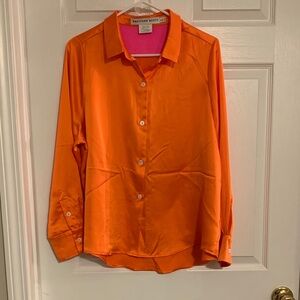 Gretchen Scott Mix Master Solid Poly Silk Shirt